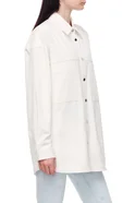 Женский HUGO Рубашка из смесового хлопка с нагрудными карманами (цвет ), артикул 50473216 | Фото 5