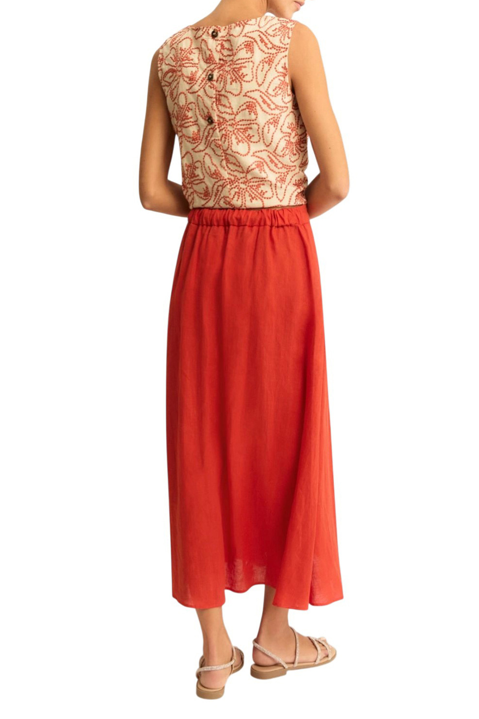 Женский Emme Marella Юбка EMMBIADA из льна (цвет ), артикул 2615101082 | Фото 4