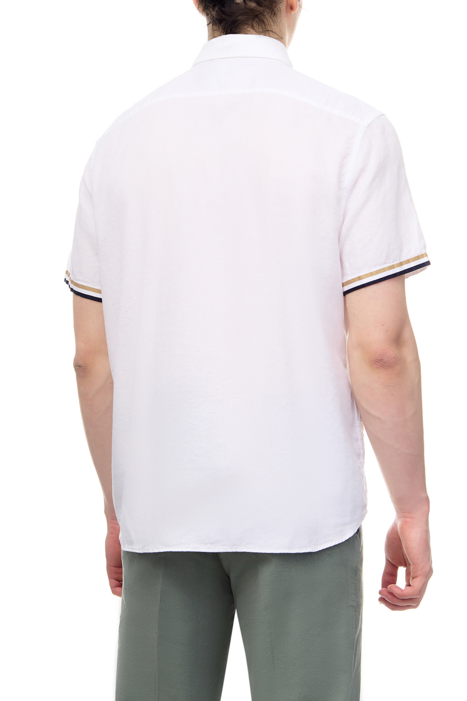 Мужской BOSS Рубашка из хлопка и льна (цвет ), артикул 50490494 | Фото 4