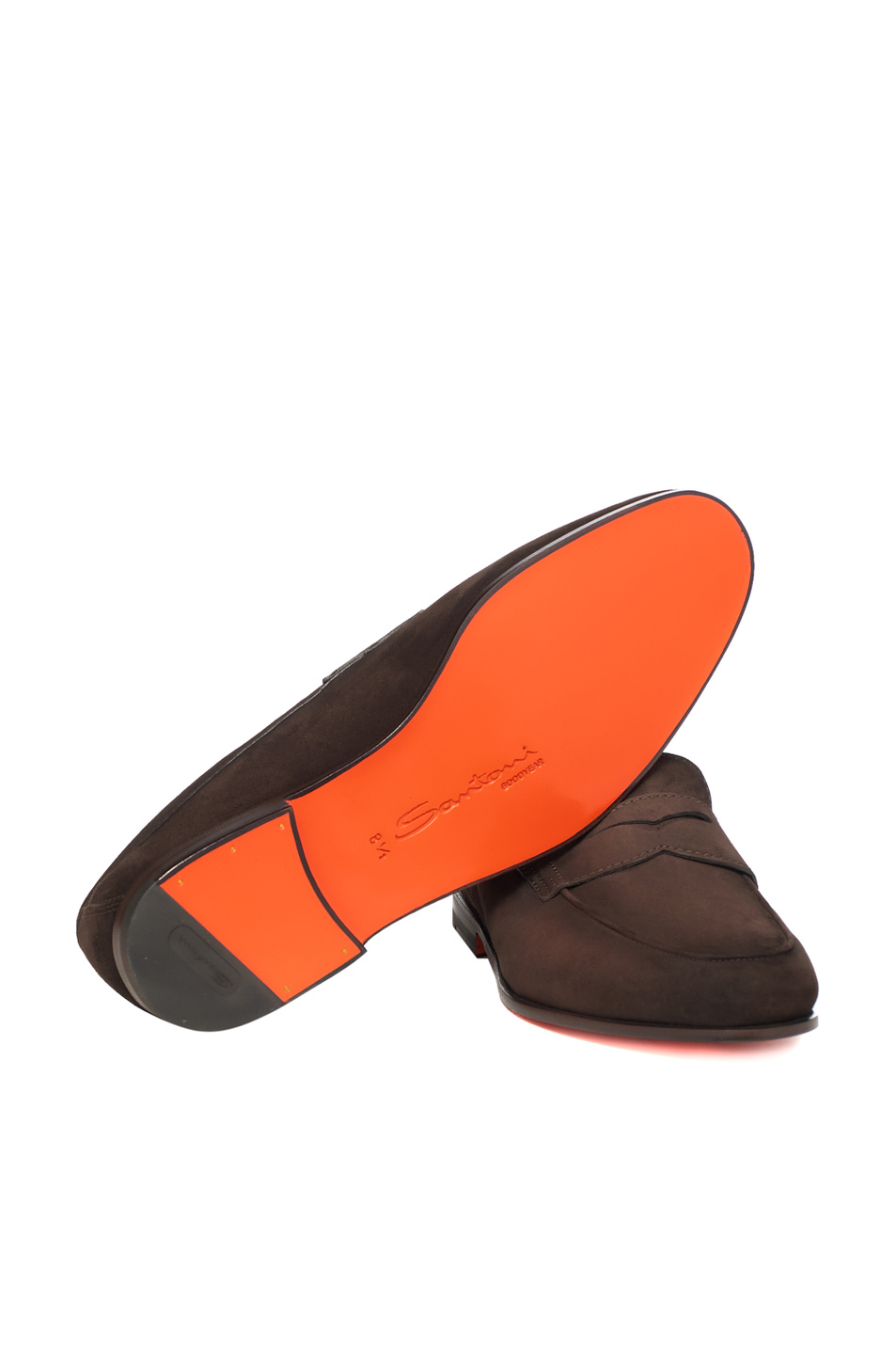 Мужской Santoni Лоферы из натуральной замши (цвет ), артикул MCNG18837SA4SEAAT60 | Фото 5