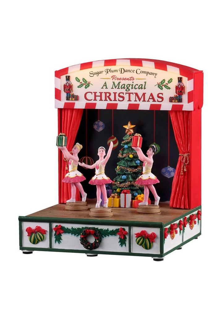 Фигурка музыкальная "Танцевальная компания "Сахарная слива", 13,6 х 13,6 х 17,6 см|Основной цвет:Разноцветный Не имеет пола LEMAX Фигурка музыкальная "Танцевальная компания "Сахарная слива", 13,6 х 13,6 х 17,6 см (цвет ), артикул 04761 | Фото 1