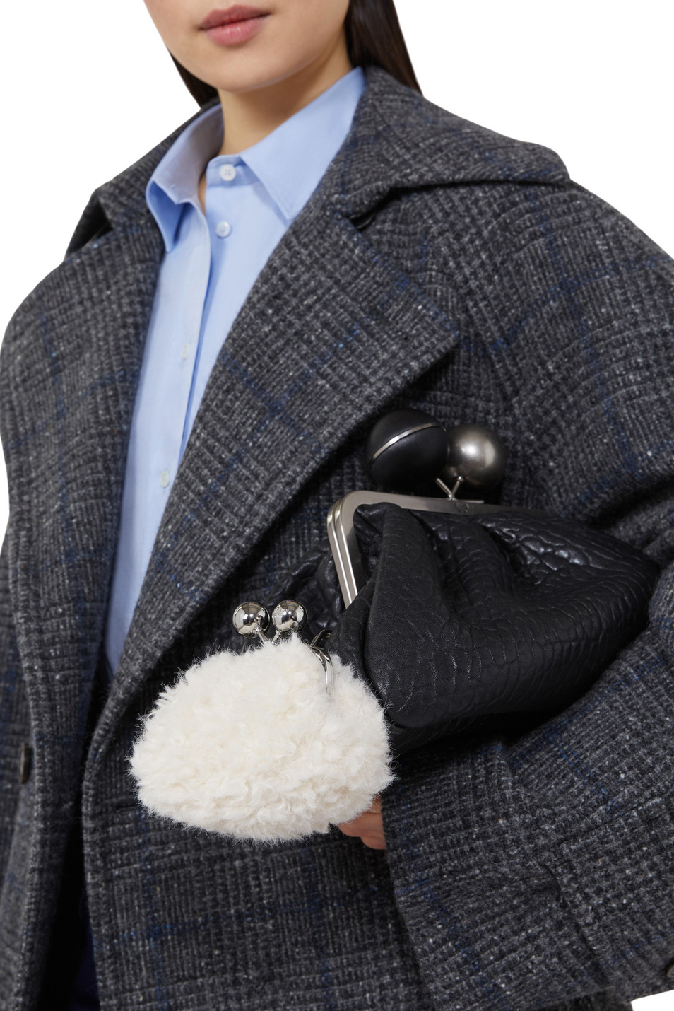 Женский Weekend Max Mara Кошелек-подвеска Pasticcino в стиле тедди (цвет ), артикул 2525726025 | Фото 6