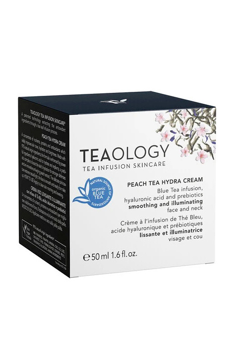 Не имеет пола Teaology Крем для лица и шеи увлажняющий, разглаживающий с персиковым чаем, гиалуроновой кислотой и пребиотиками Peach Tea Hydra Cream, 50 мл (цвет ), артикул T50059 | Фото 2