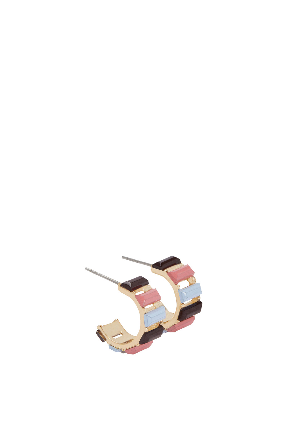 Parfois Маленькие серьги-кольца с декоративными элементами (цвет ), артикул 185521 | Фото 1