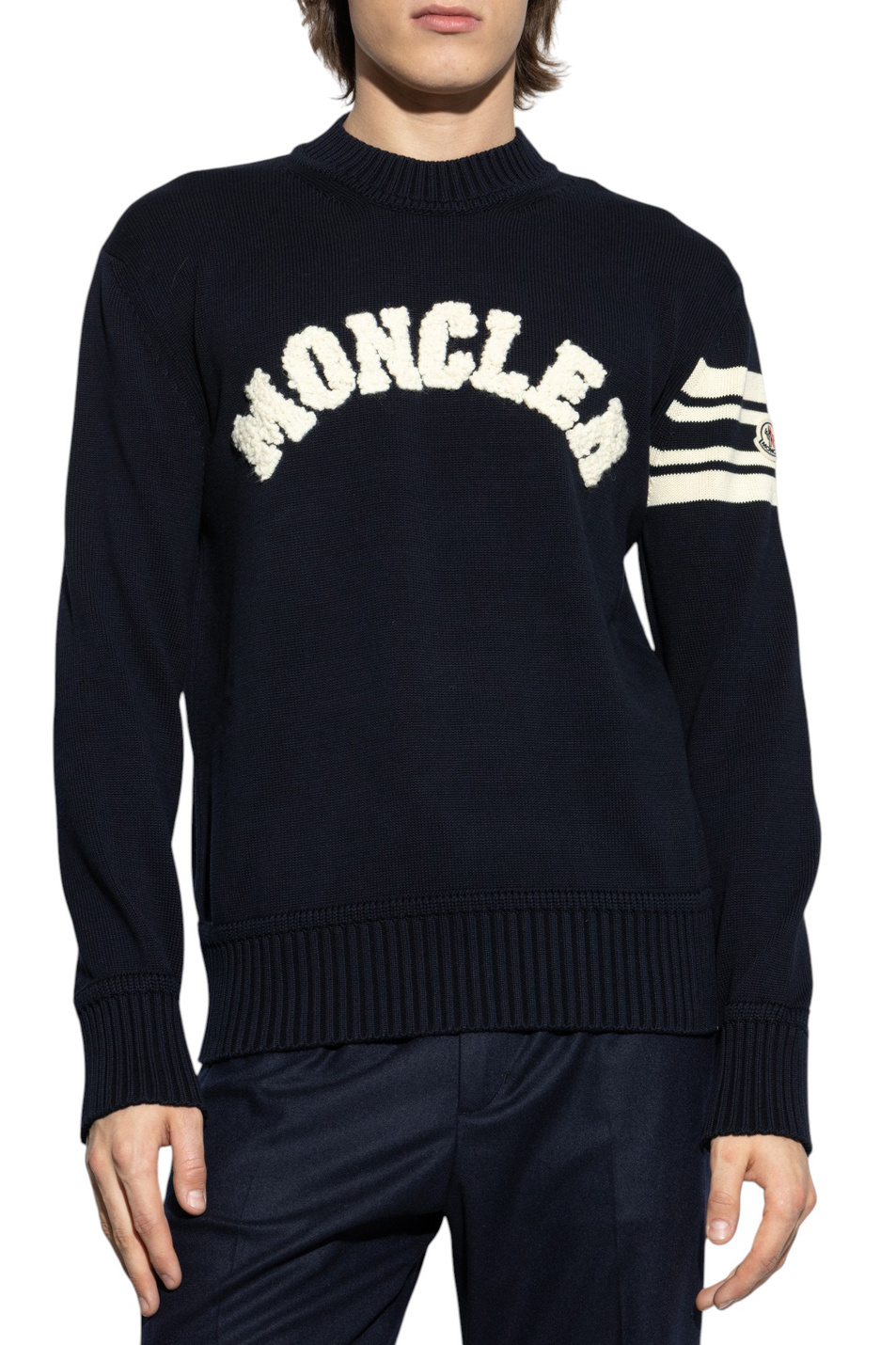 Мужской Moncler Свитер из хлопка (цвет ), артикул K20919C00009-M1367 | Фото 3