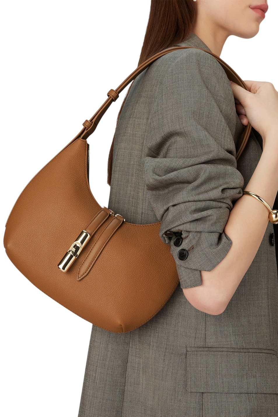 Женский Furla Сумка GOCCIA S из натуральной кожи (цвет ), артикул WB01500-BX3353 | Фото 5