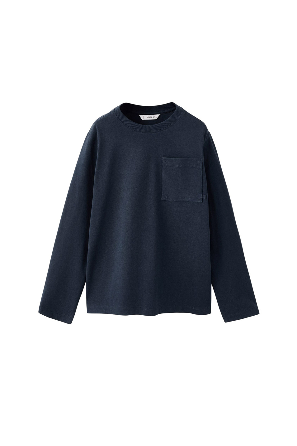 Мальчикам Mango Kids Лонгслив BASICA1 из хлопка (цвет ), артикул 27071195 | Фото 1