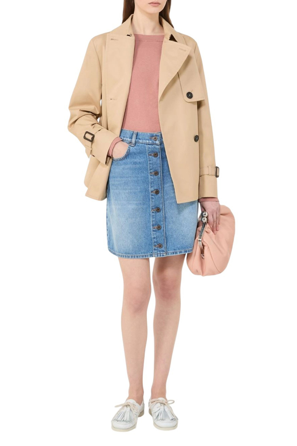 Женский Weekend Max Mara Тренч BIGLIA укороченный (цвет ), артикул 2615021051 | Фото 2