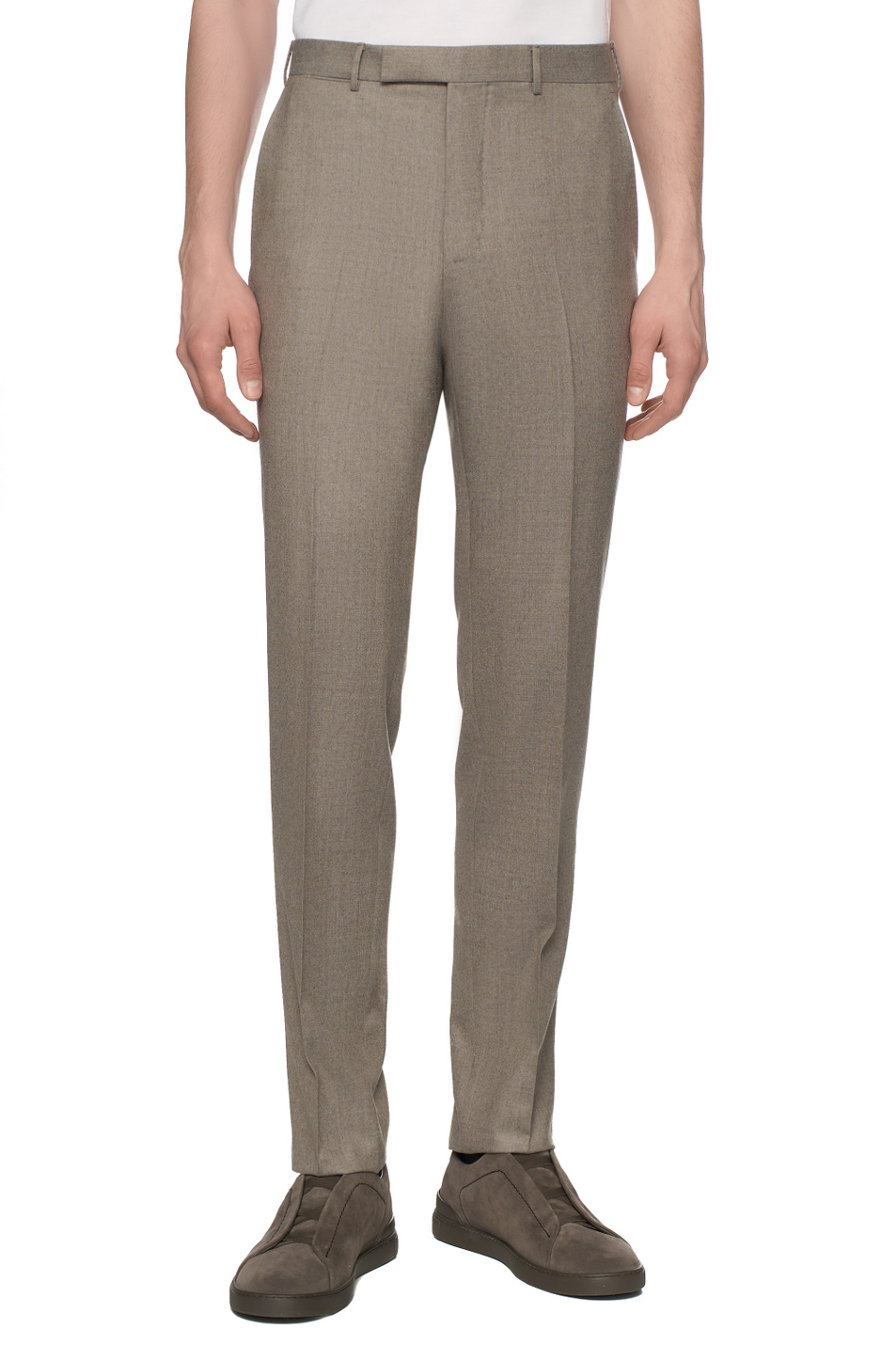 Брюки из шерсти|Основной цвет:Бежевый Мужской Zegna Брюки из шерсти (цвет ), артикул 230F06A2-75TB12-6R | Фото 4