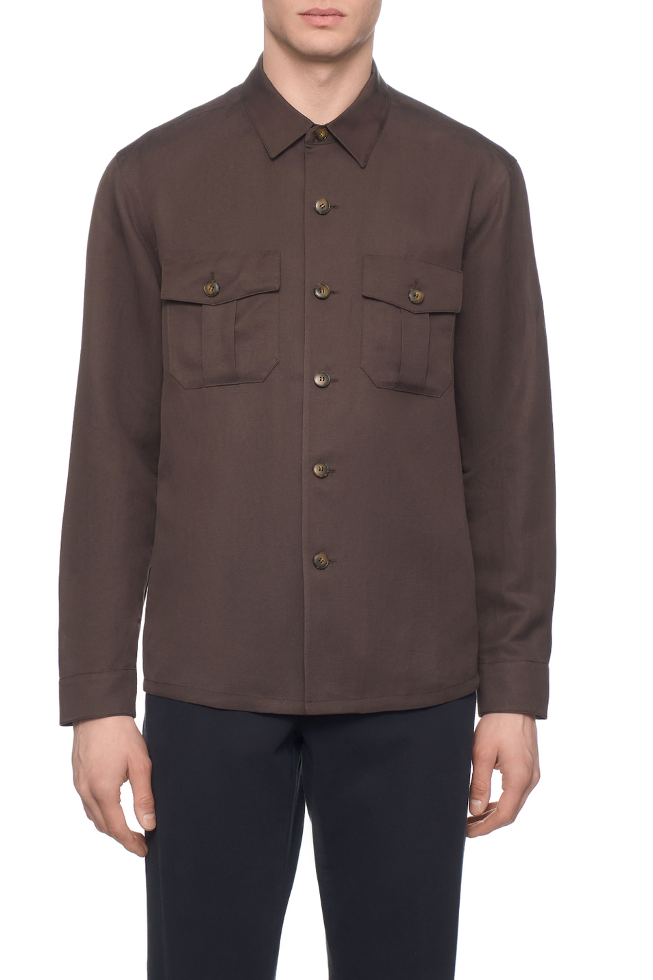 Мужской Canali Куртка-рубашка однотонная (цвет ), артикул E31019AX03156 | Фото 3