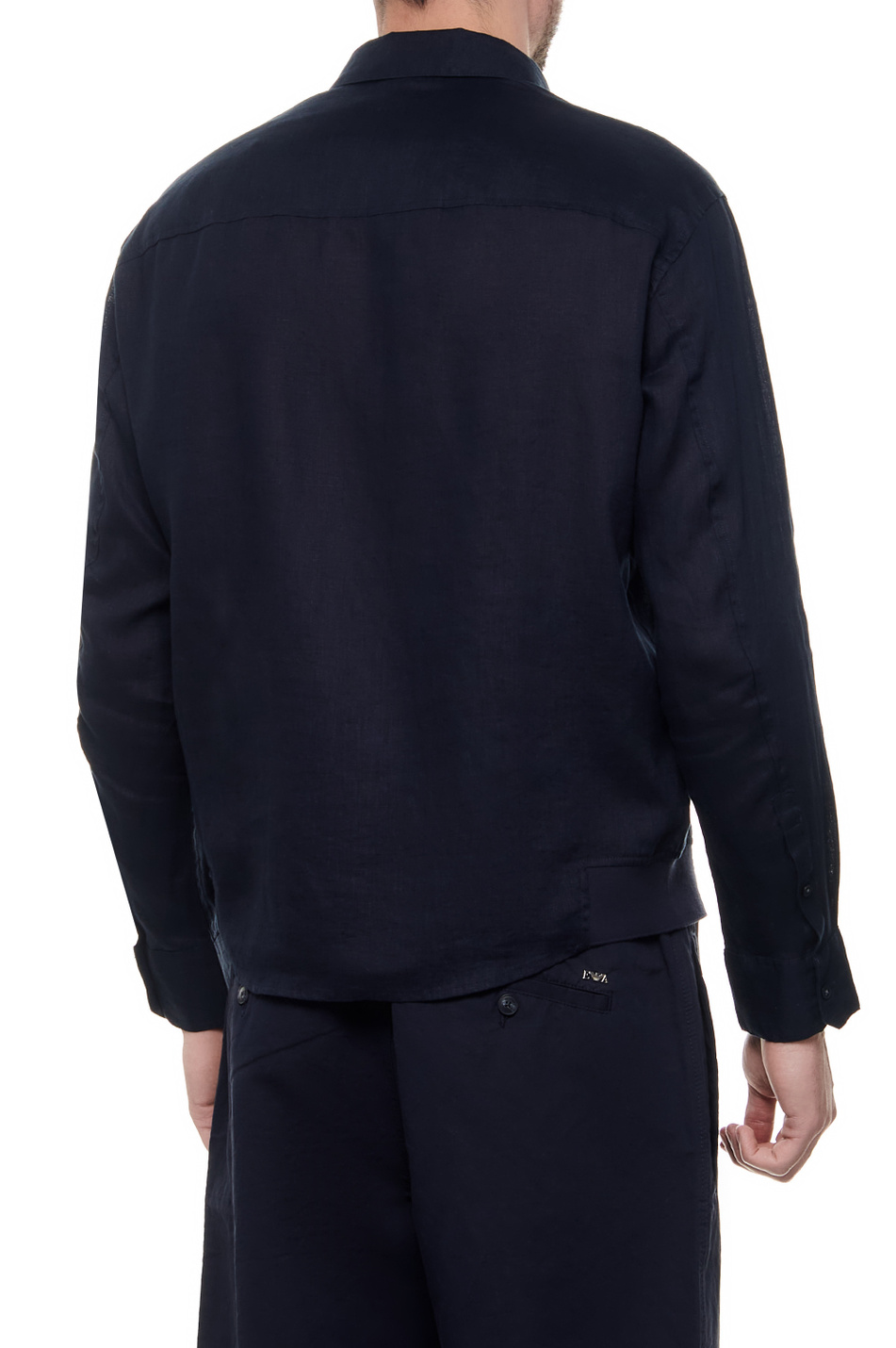 Мужской Emporio Armani Рубашка из чистого льна (цвет ), артикул 3D1CG9-1NTUZ | Фото 4