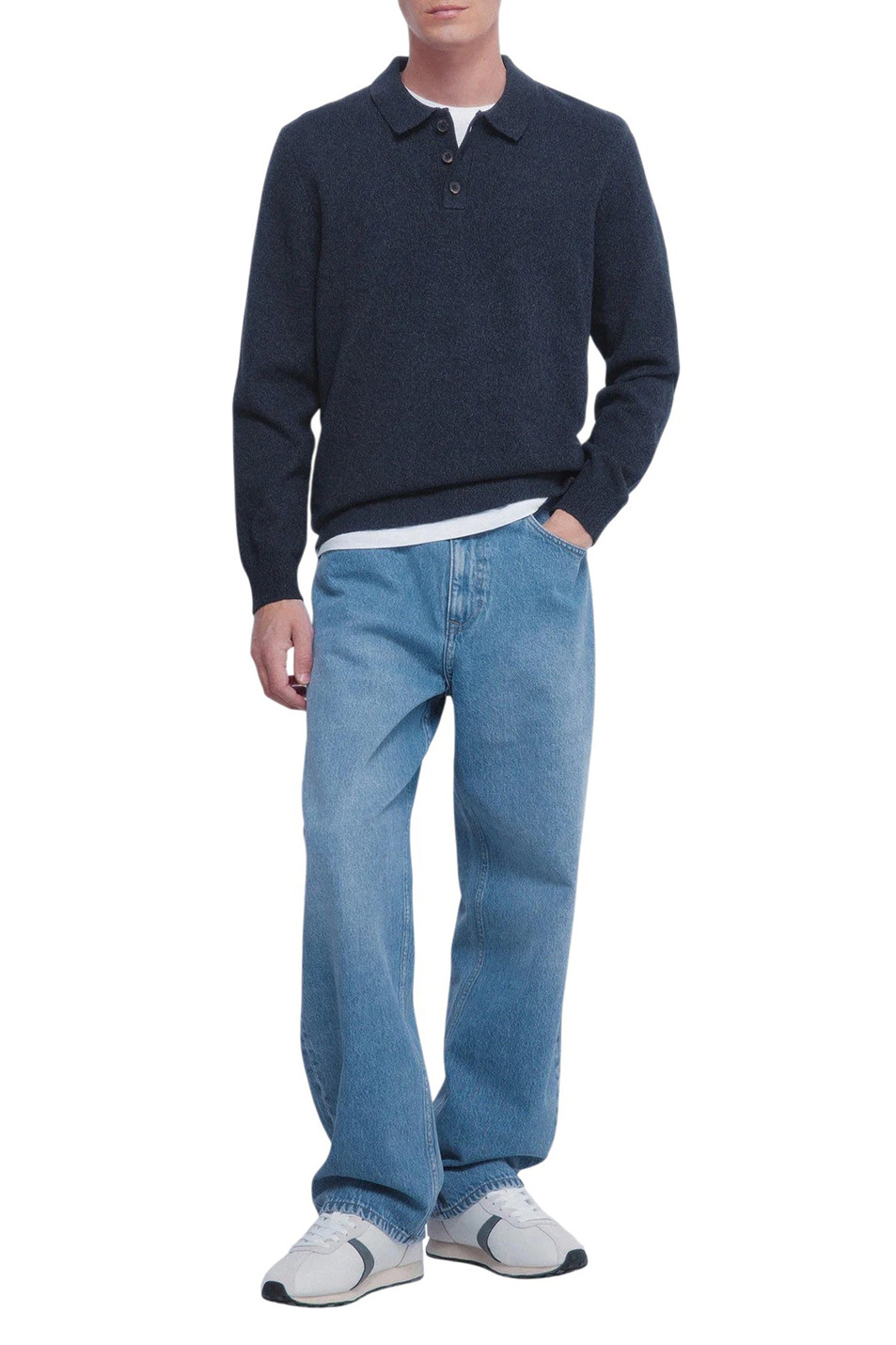 Мужской Springfield Джемпер поло из смесового хлопка (цвет ), артикул 1402499 | Фото 2