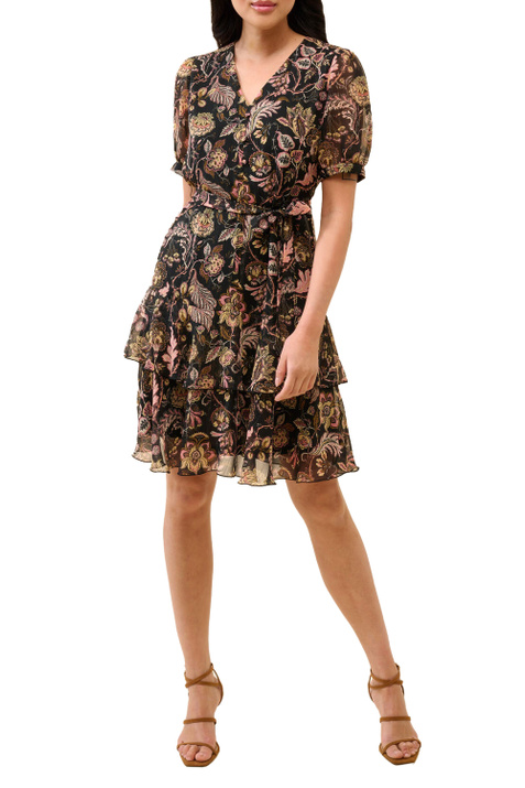 Orsay Платье с цветочным принтом и V-образным вырезом (Мультиколор цвет), артикул 471568 | Фото 2