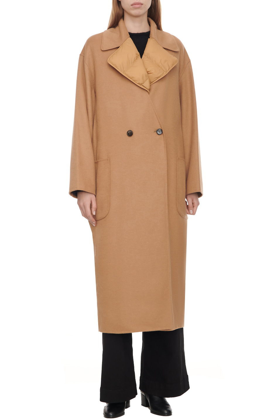 Женский BOSS Пальто из смесовой шерсти со съемной утепленной жилеткой (цвет ), артикул 50504584 | Фото 3