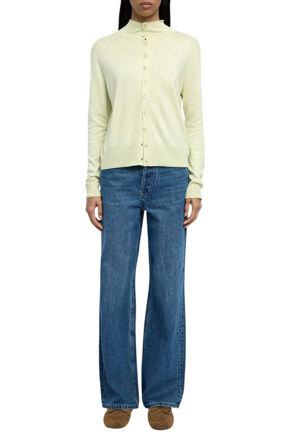 Кардиган с высоким воротником|Основной цвет:Мятный Женский Parfois Кардиган с высоким воротником (цвет ), артикул 237951 | Фото 2