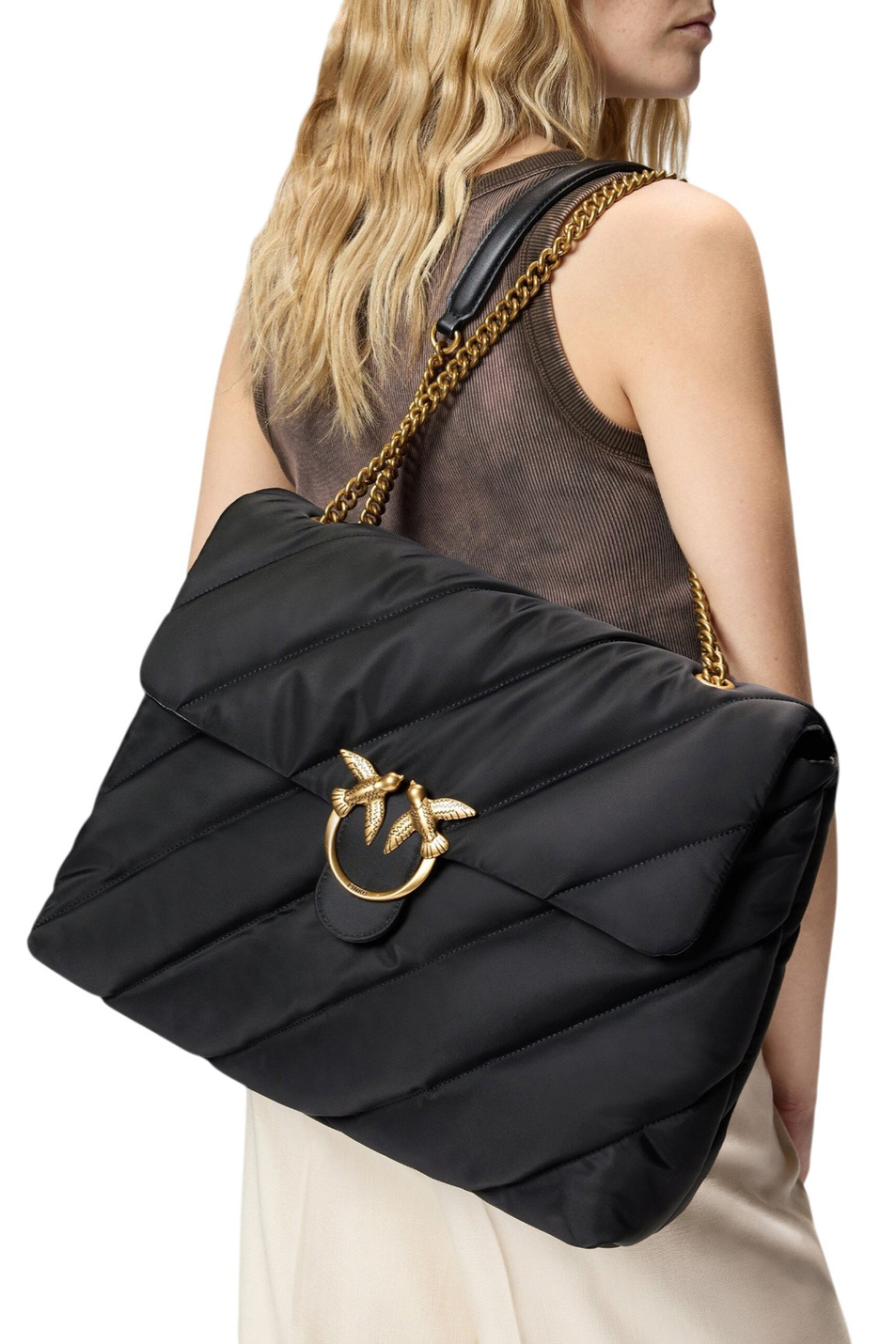 Женский Pinko Сумка Love Bag Puff из нейлона (цвет ), артикул 103347A358 | Фото 6