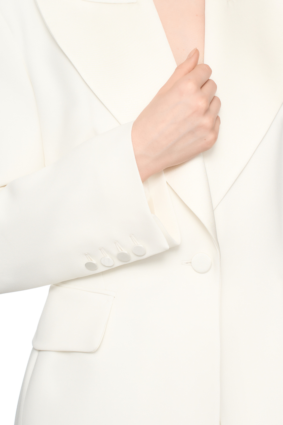 Женский ERMANNO SCERVINO Пиджак с атласными лацканами (цвет ), артикул D476I704TEILM | Фото 6