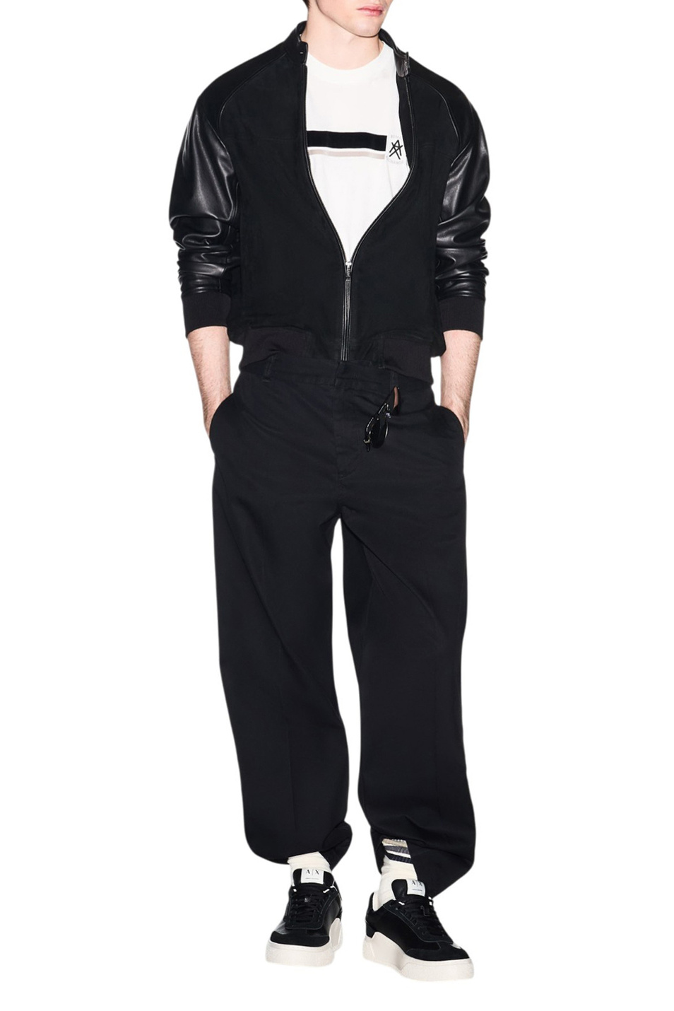 Мужской Armani Exchange Футболка из хлопка с логотипом (цвет ), артикул XM001792-AF12308 | Фото 2