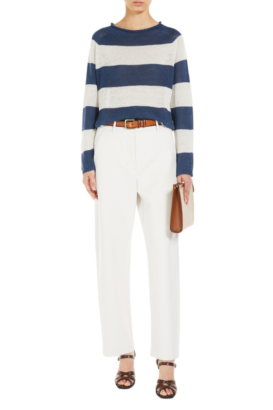 Женский Max Mara Джемпер QUARRY из льна (цвет ), артикул 2519361133 | Фото 2