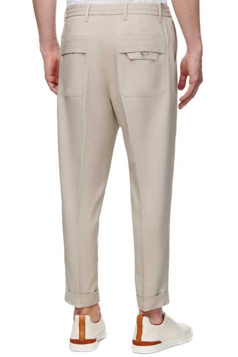 Emporio Armani Однотонные брюки чинос ( цвет), артикул 6L1PL4-1NHOZ | Фото 4