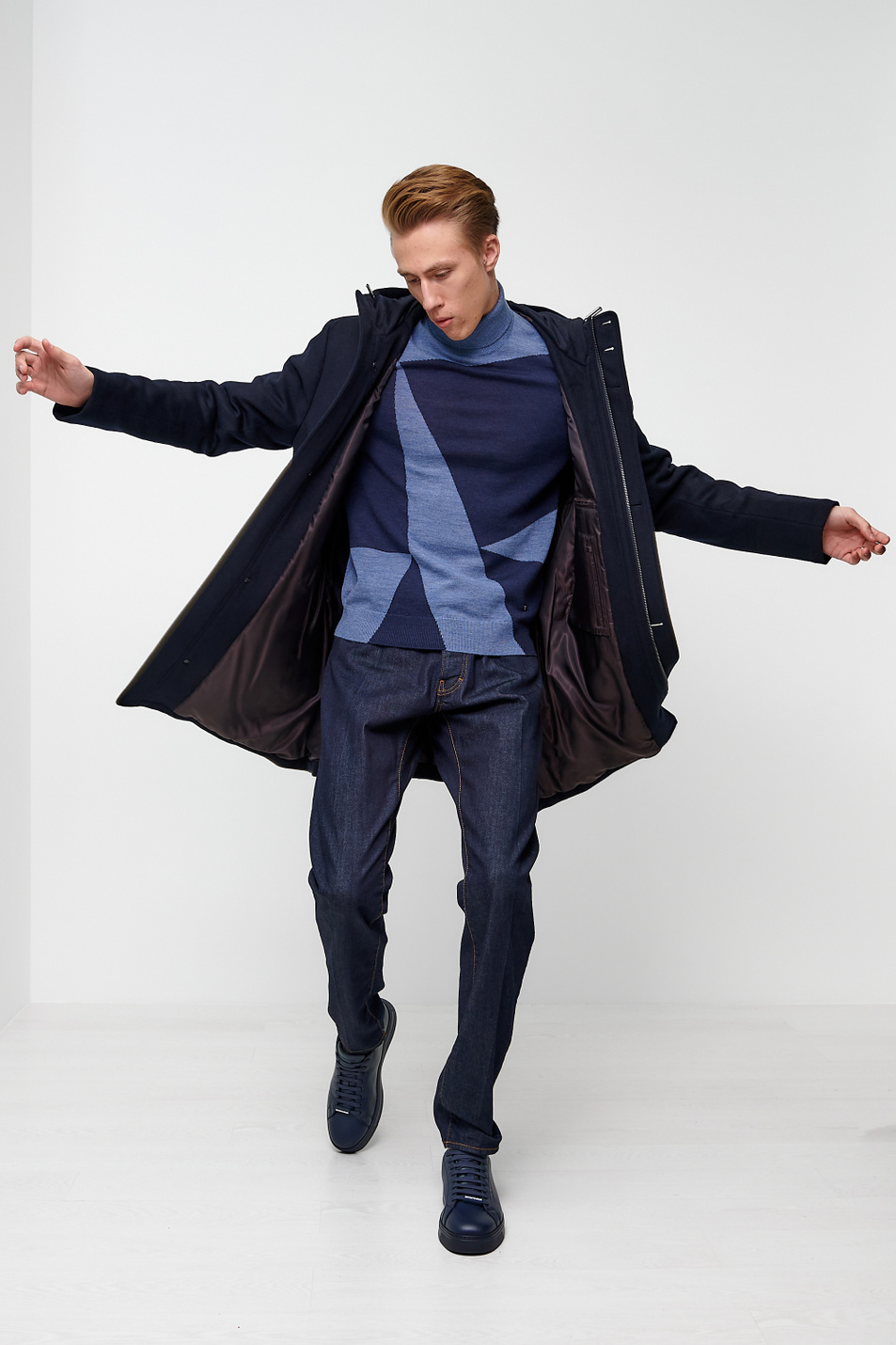 Мужской Emporio Armani Пальто из натуральной шерсти и кашемира (цвет ), артикул 6H1L95-1NYBZ | Фото 5