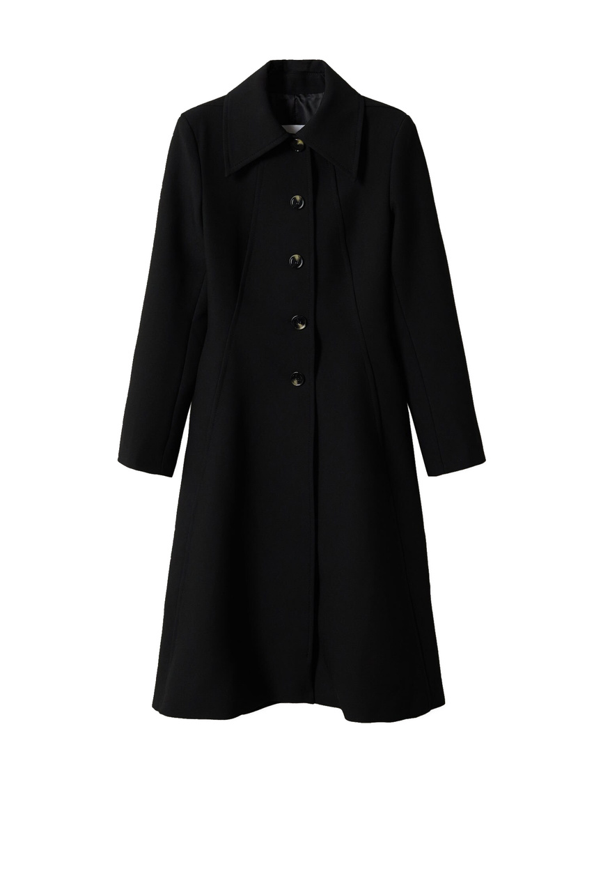 Пальто MANILA приталенного кроя|Основной цвет:Черный|Артикул:27044024 | Фото 1