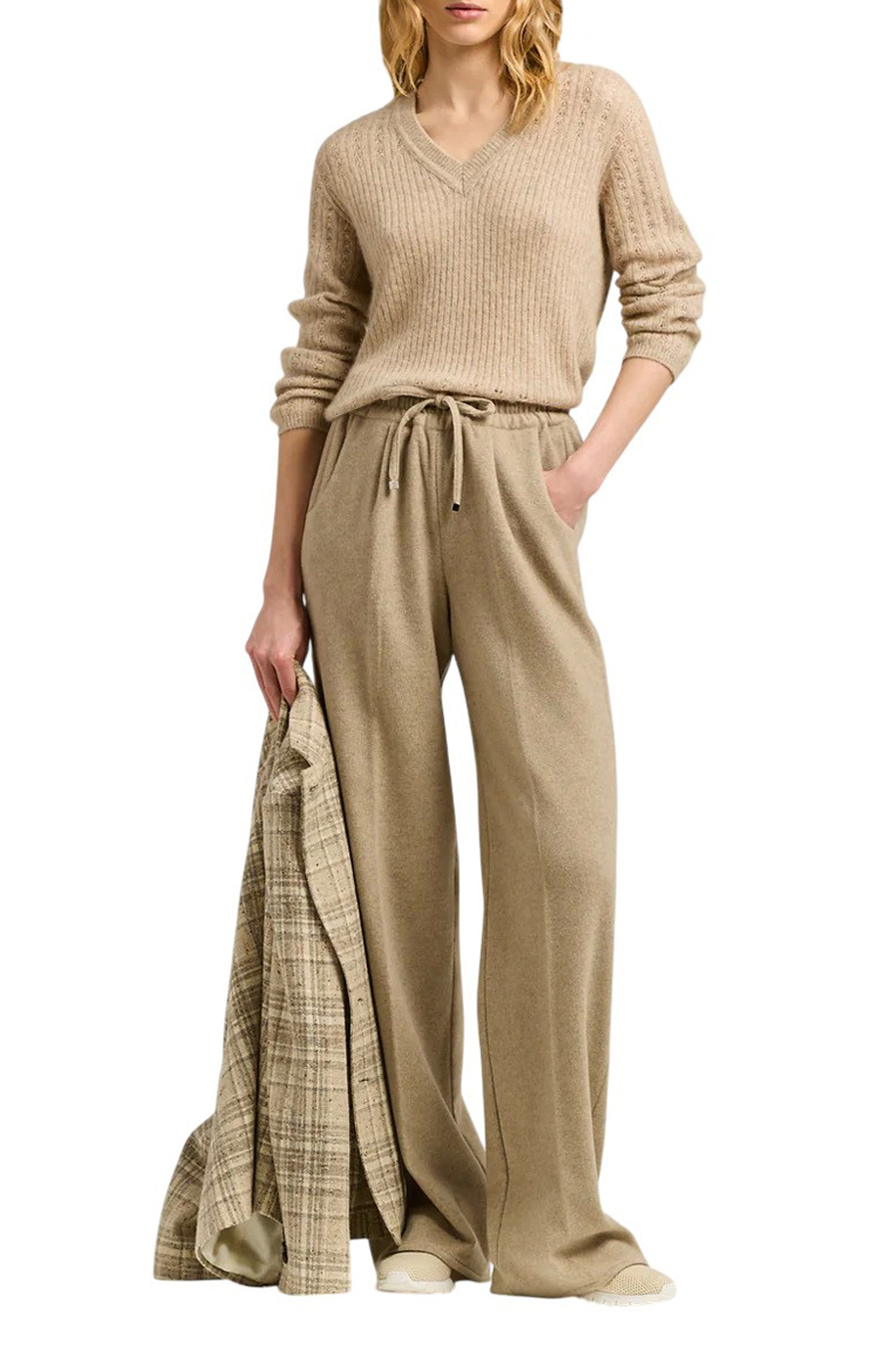 Женский Kiton Пуловер из шелка и кашемира (цвет ), артикул D6071630179004 | Фото 2