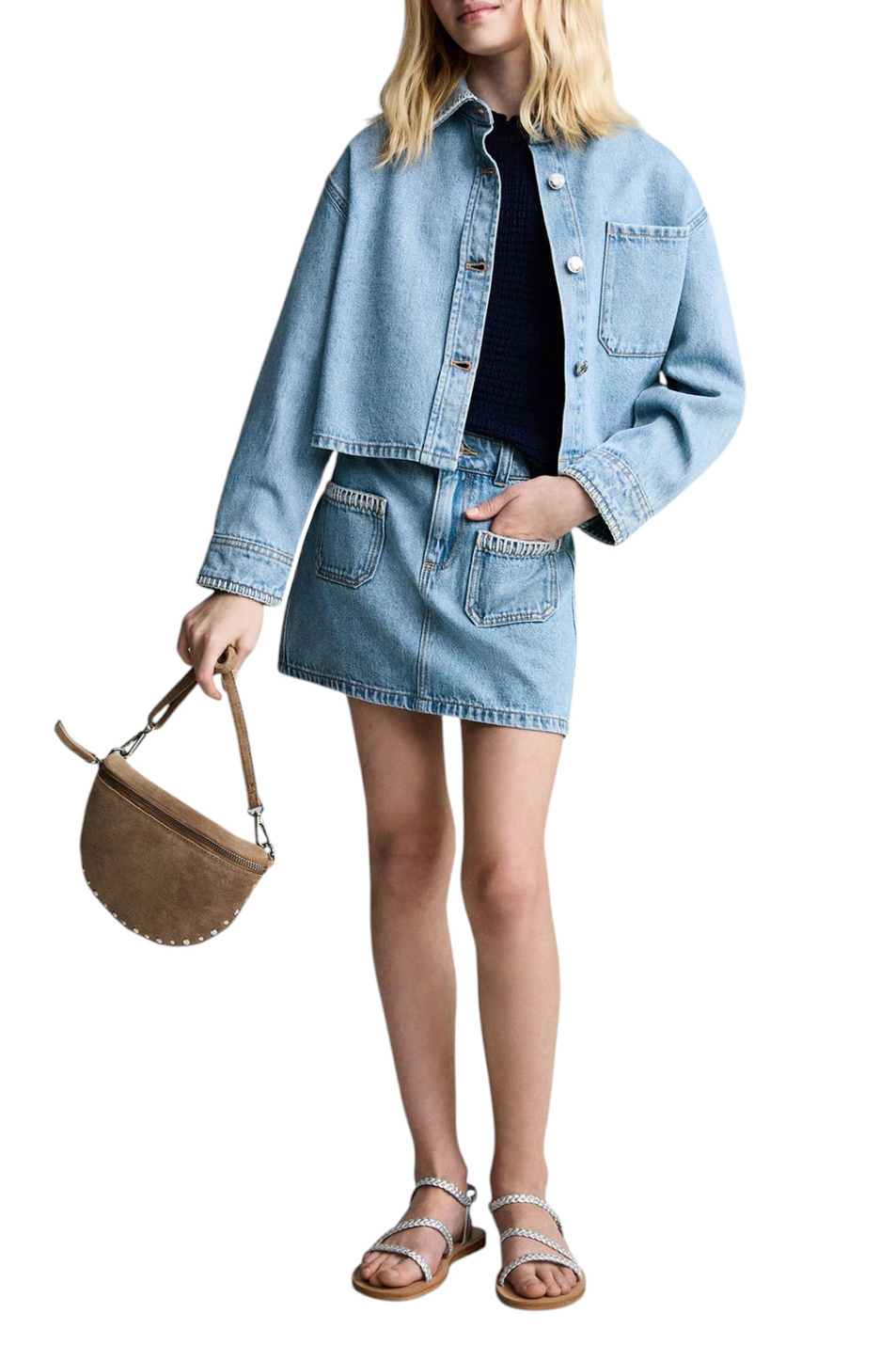 Девочкам Mango Kids Юбка BRUNA джинсовая (цвет ), артикул 87045949 | Фото 3