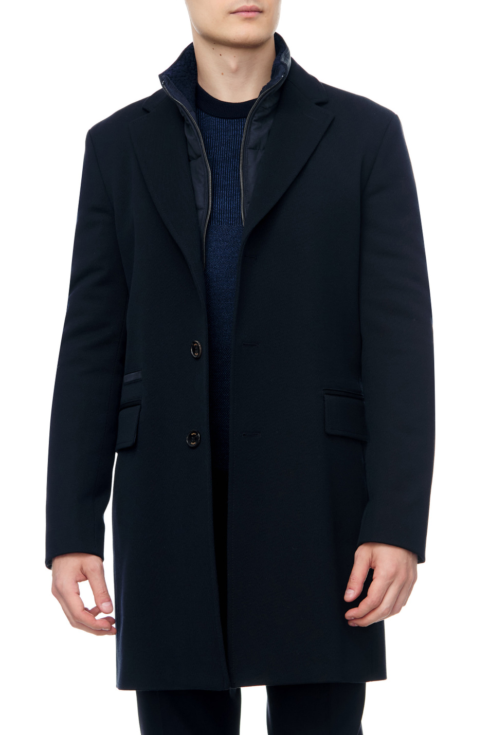 Мужской BOSS Пальто приталенного кроя с внутренней молнией (цвет ), артикул 50479736 | Фото 3