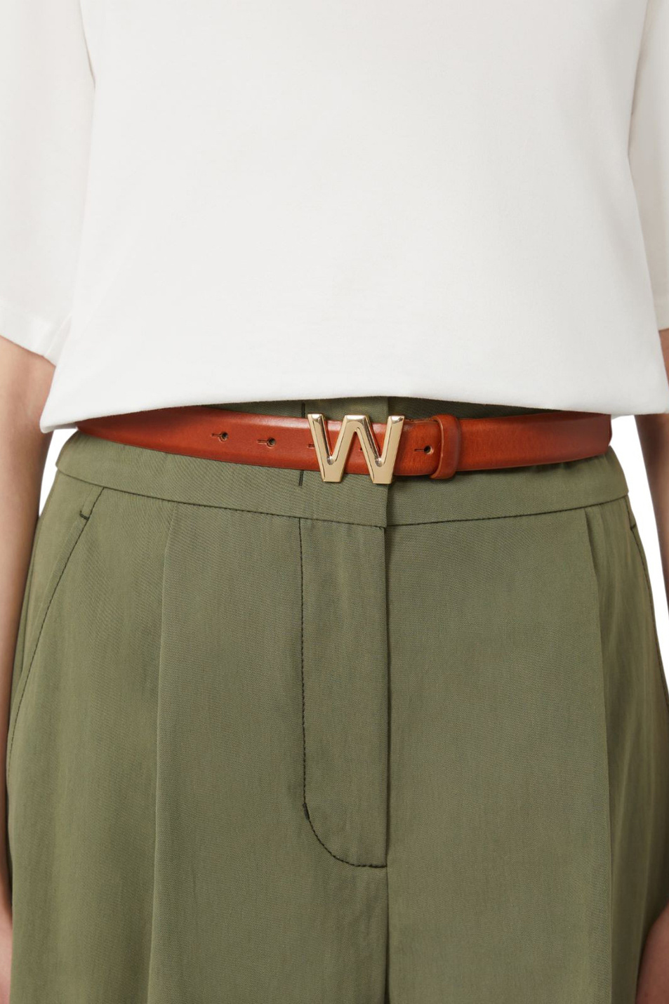 Женский Weekend Max Mara Ремень WEST из натуральной кожи (цвет ), артикул 2615501034 | Фото 3