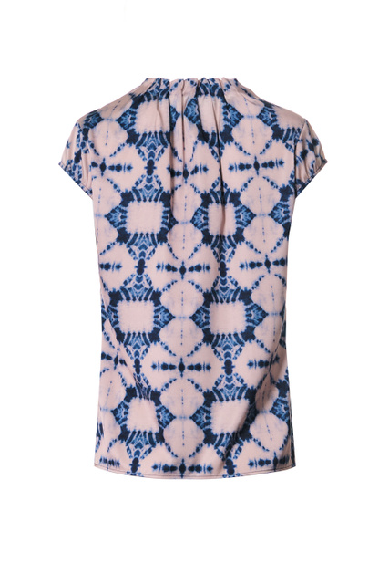 Блузка с коротким рукавом и принтом|Основной цвет:Мультиколор|Артикул:81.203.12.X060 | Фото 2