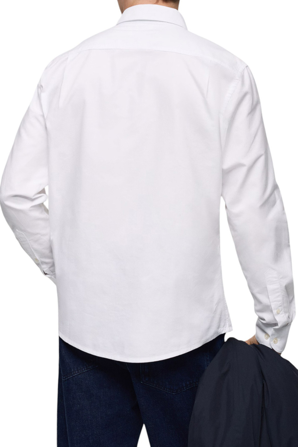 Мужской Mango Man Рубашка OXFORD из хлопка (цвет ), артикул 87000605 | Фото 4