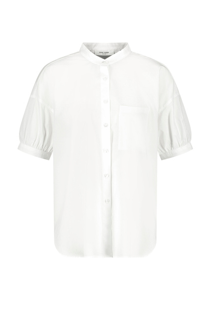 Рубашка из натурального хлопка|Основной цвет:Белый|Артикул:660052-66404 | Фото 1