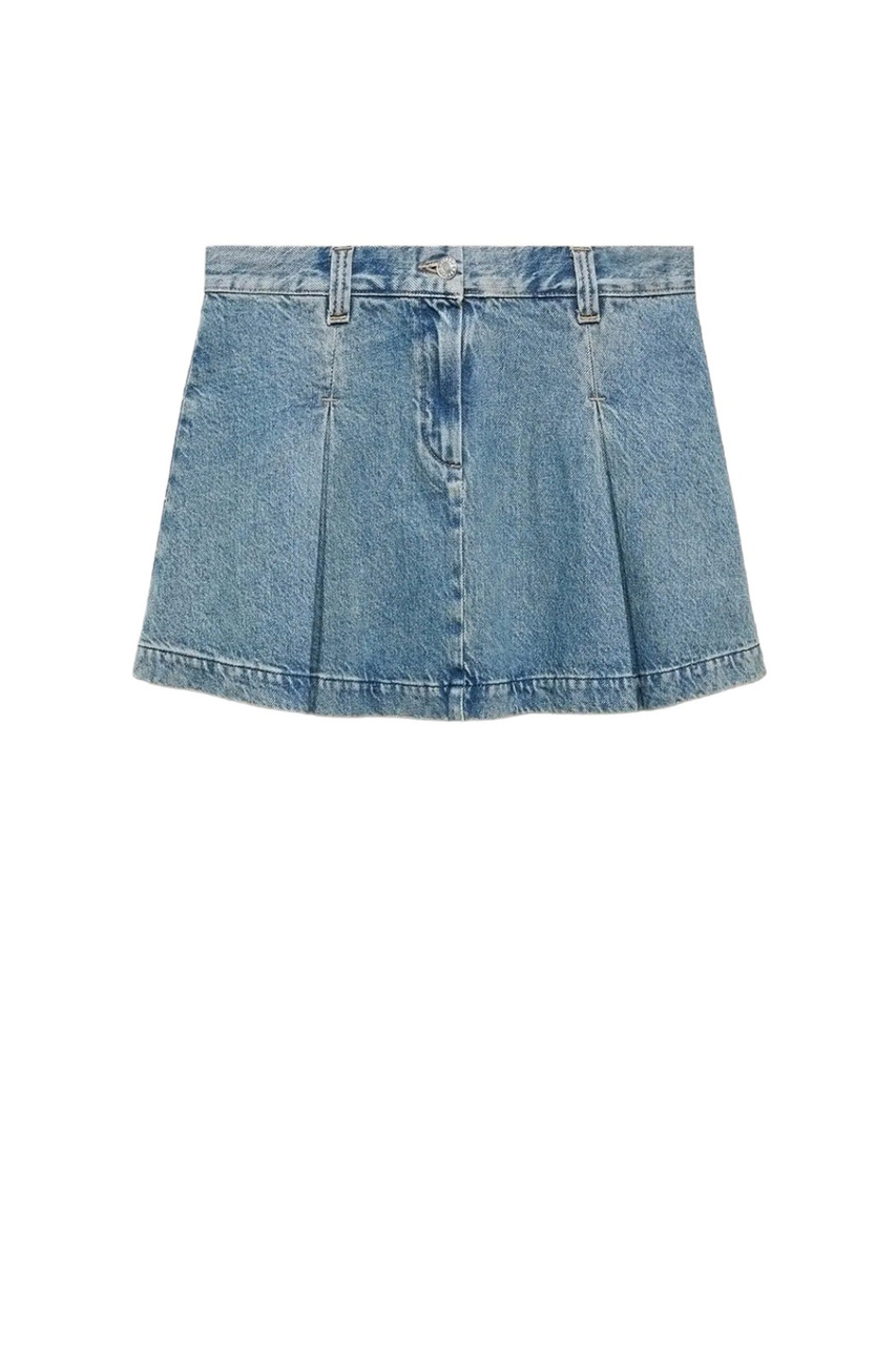 Юбка джинсовая LISA со складками|Основной цвет:Синий|Артикул:57033804 | Фото 1