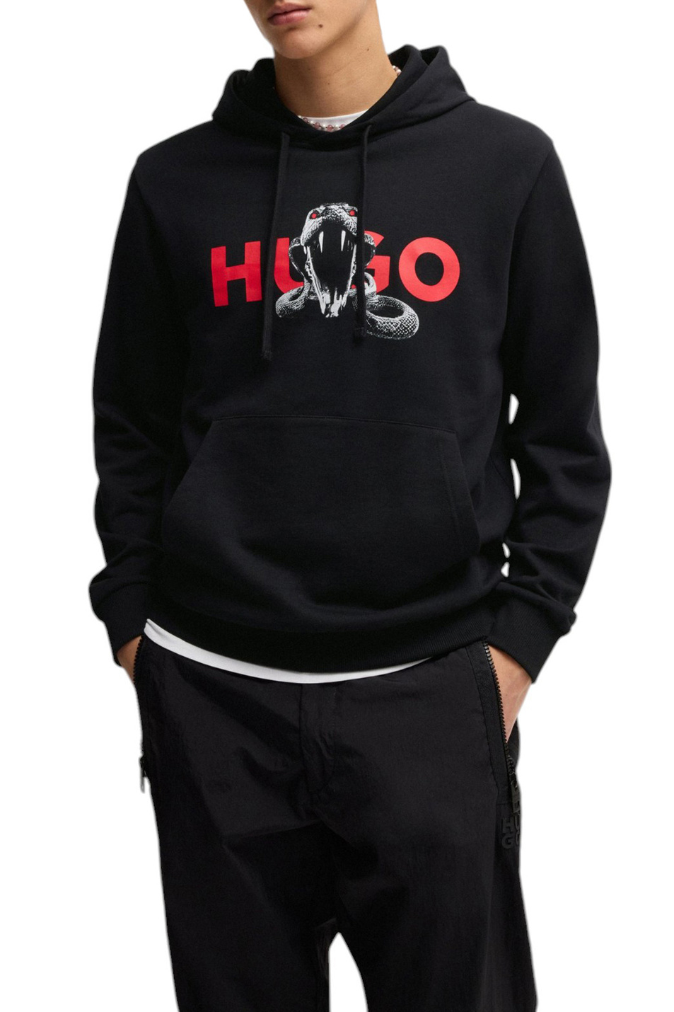 Мужской HUGO Худи Dueleyo из натурального хлопка (цвет ), артикул 50530580 | Фото 3