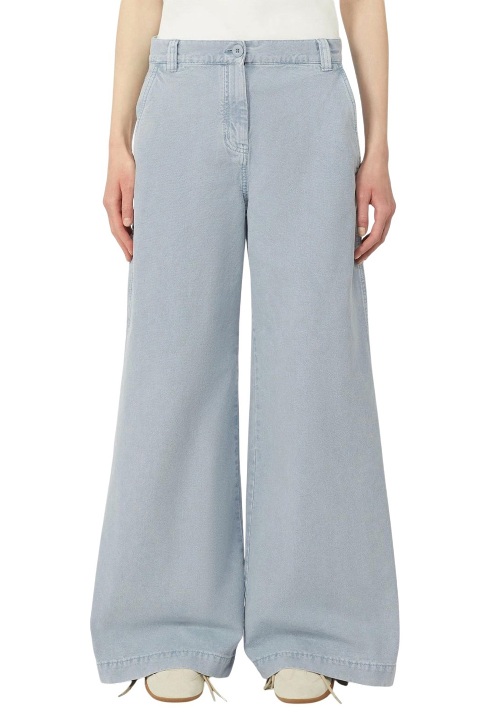 Женский Weekend Max Mara Брюки SKIPPER из хлопка (цвет ), артикул 2615131131 | Фото 3