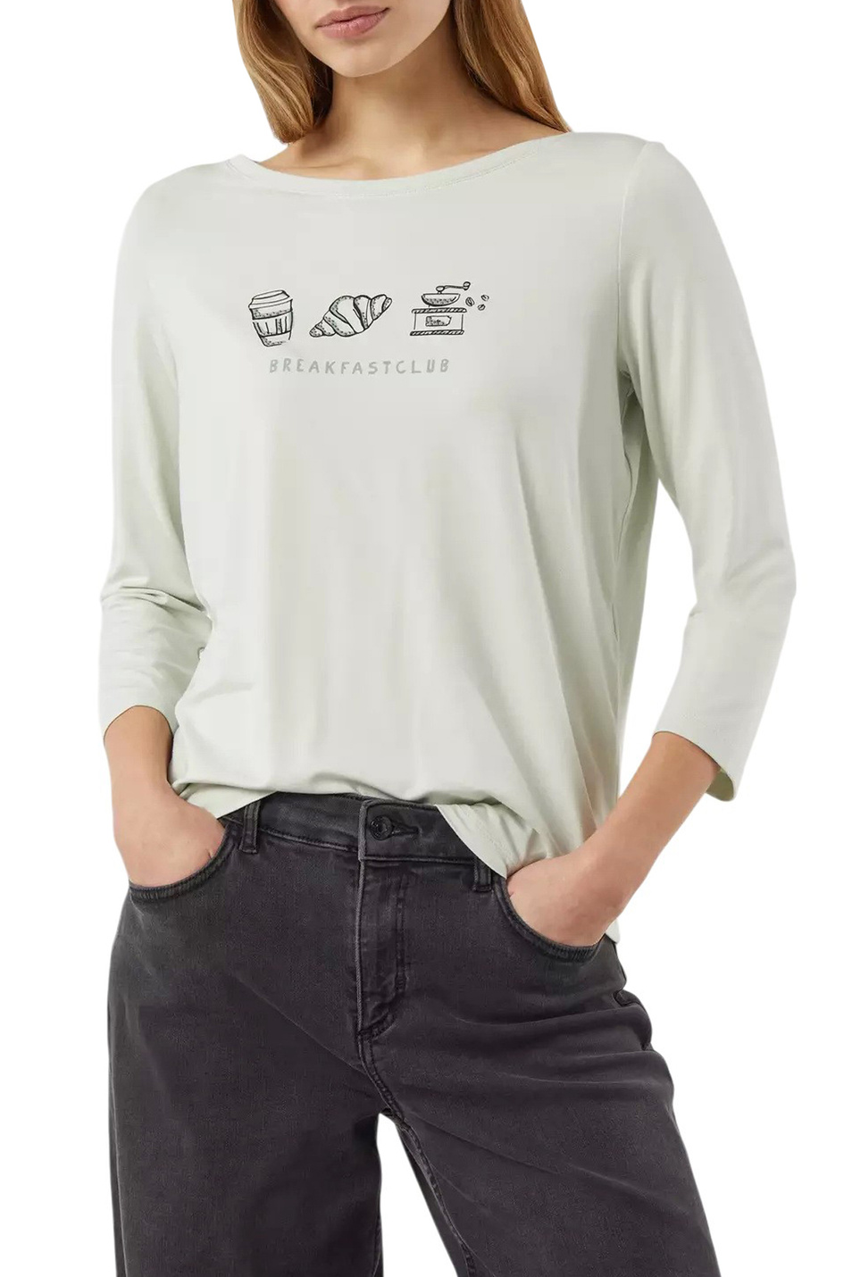 Женский Comma Лонгслив c принтом (цвет ), артикул 2175631 | Фото 3