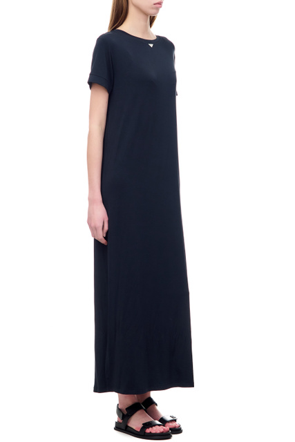Платье из эластичной вискозы|Основной цвет:Синий|Артикул:262735-3R314 | Фото 2