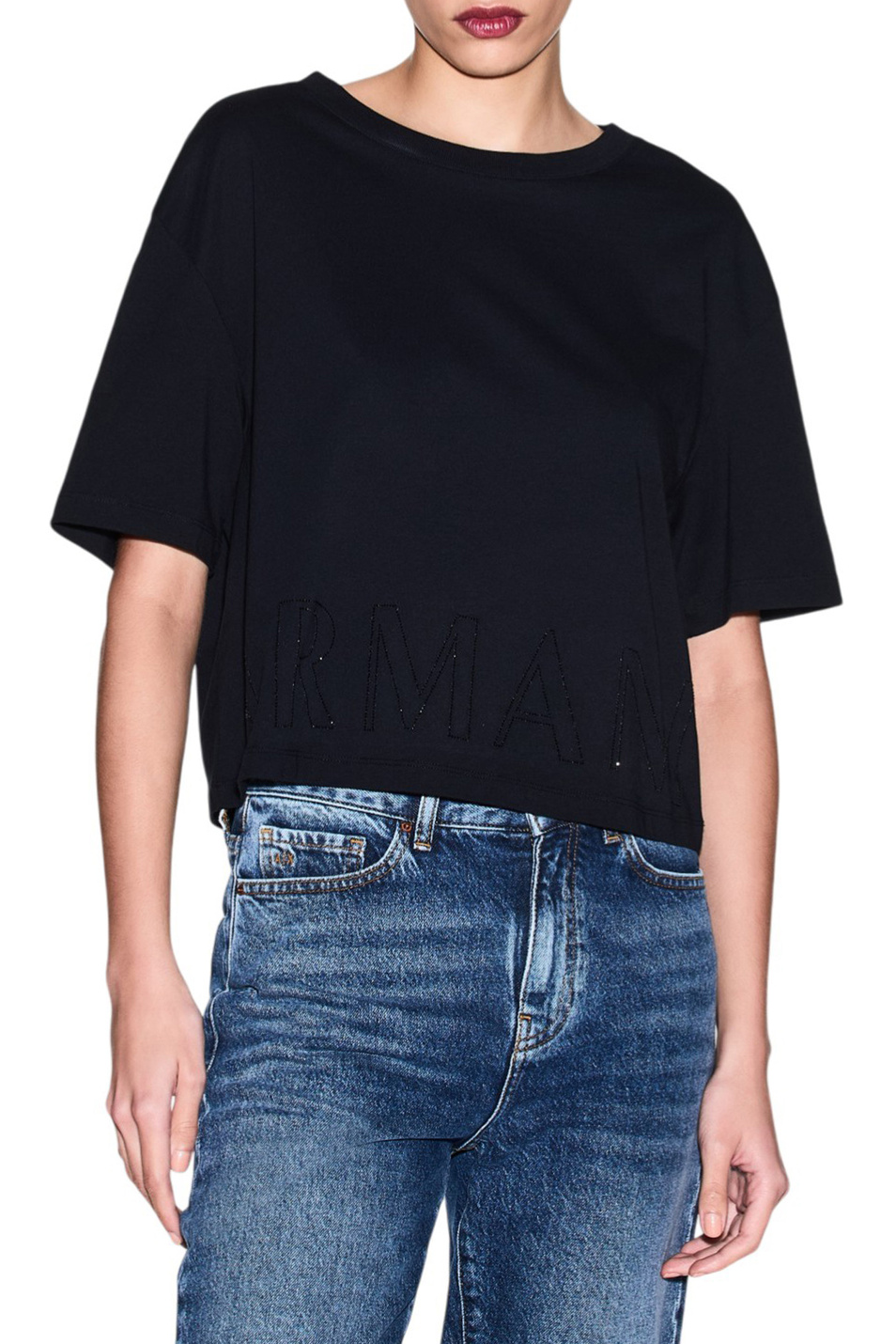 Женский Armani Exchange Футболка из хлопка (цвет ), артикул XW001709-AF17172 | Фото 4