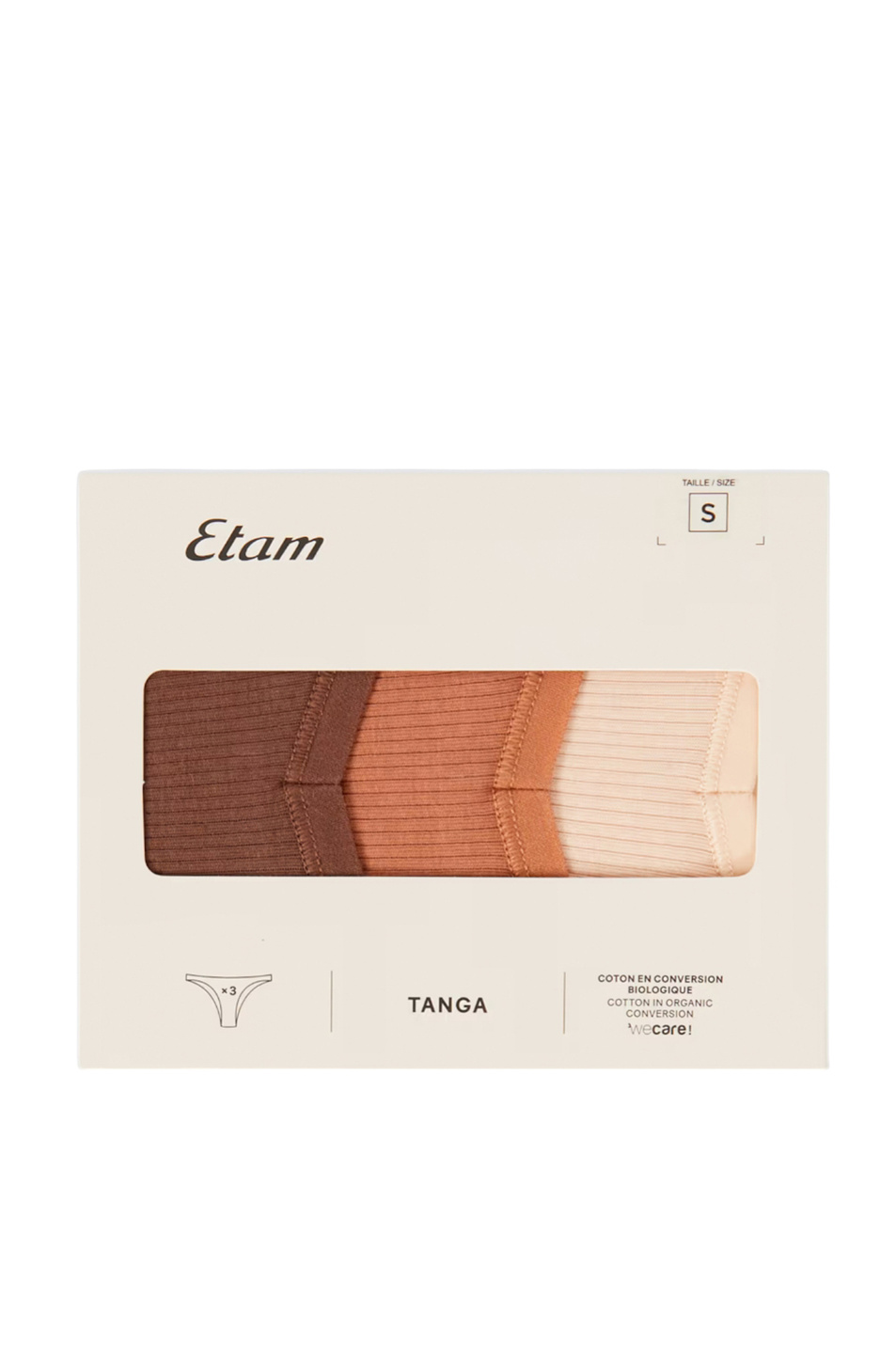 Женский Etam Трусы-стринги JOHN TANGA, 3 шт (цвет ), артикул 6539634 | Фото 5