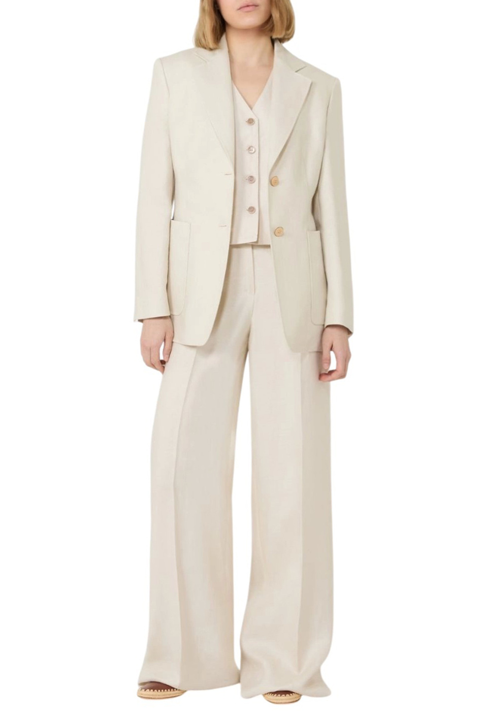 Женский Max Mara Брюки BADESSE из льна (цвет ), артикул 2611131022 | Фото 2