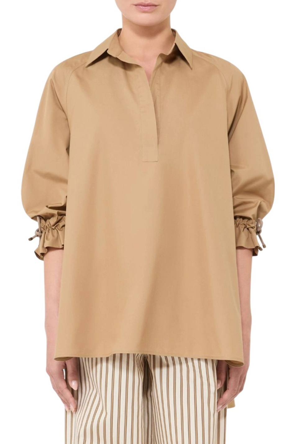 Женский Max Mara Рубашка ADORNI из хлопка (цвет ), артикул 2611191062 | Фото 3