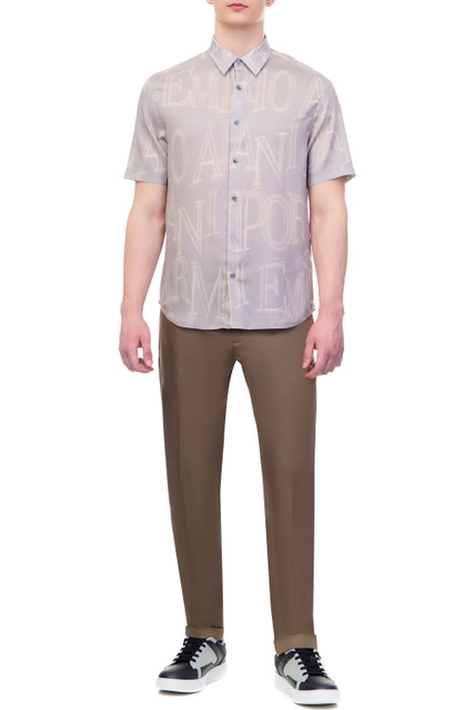 Рубашка из лиоцелла|Основной цвет:Мультиколор|Артикул:3R1CQ7-1NWDZ | Фото 2