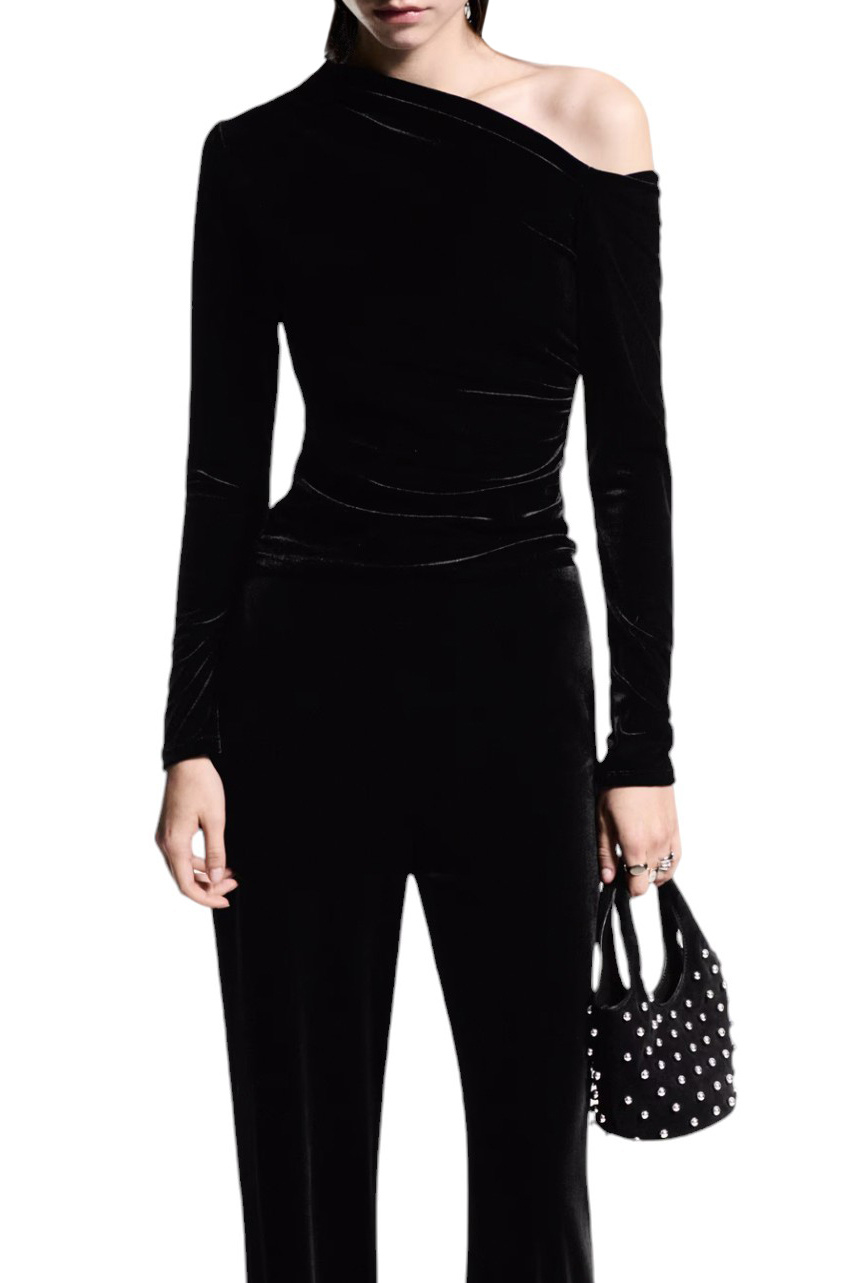 Женский Mango Джемпер XVIRGO с асимметричным вырезом (цвет ), артикул 77049060 | Фото 3