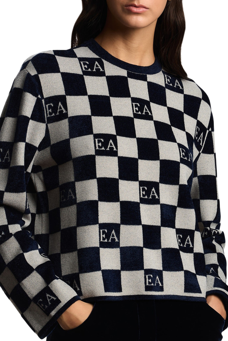 Женский Emporio Armani Джемпер с принтом (цвет ), артикул EW002761-AF19924 | Фото 5