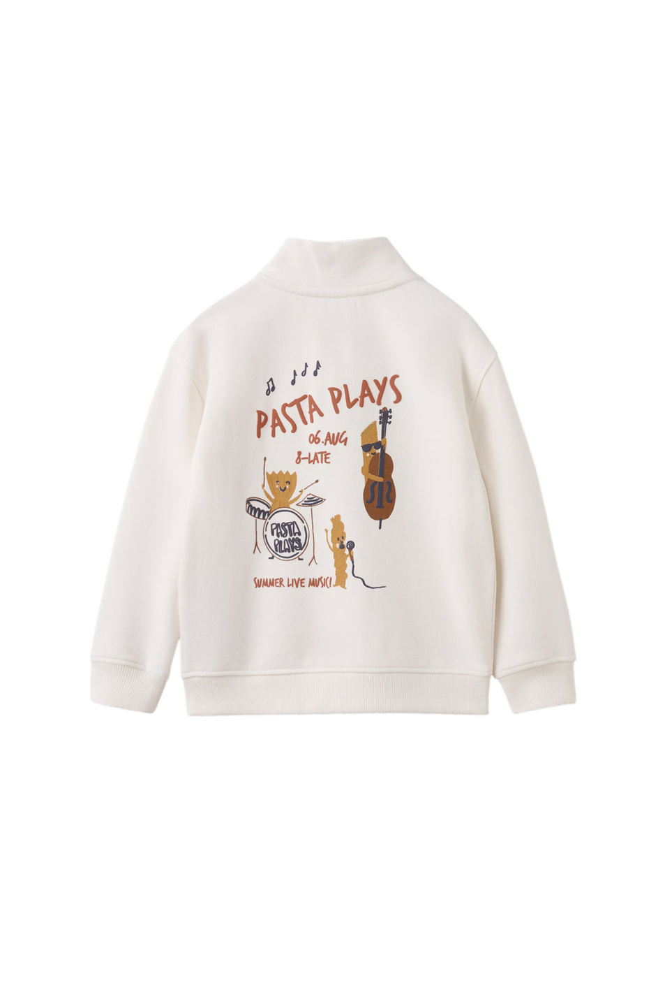 Мальчикам Mango Kids Толстовка PASTA с воротником на молнии (цвет ), артикул 27064413 | Фото 2