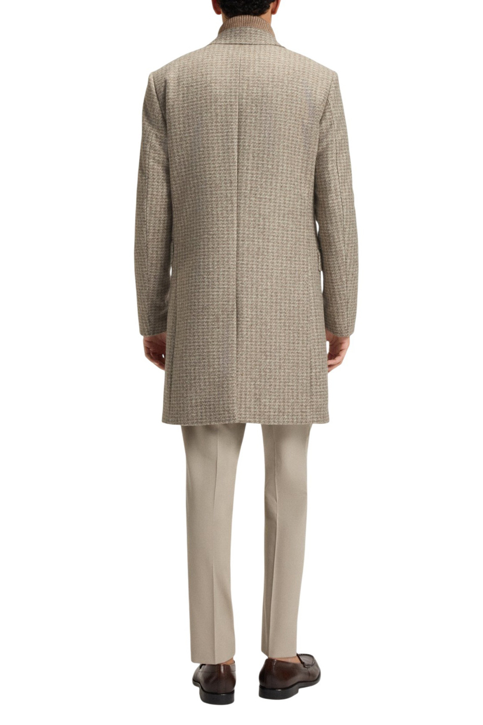 Полупальто Hyde со съемным воротником|Основной цвет:Бежевый Мужской BOSS Полупальто Hyde со съемным воротником (цвет ), артикул 50551612 | Фото 4