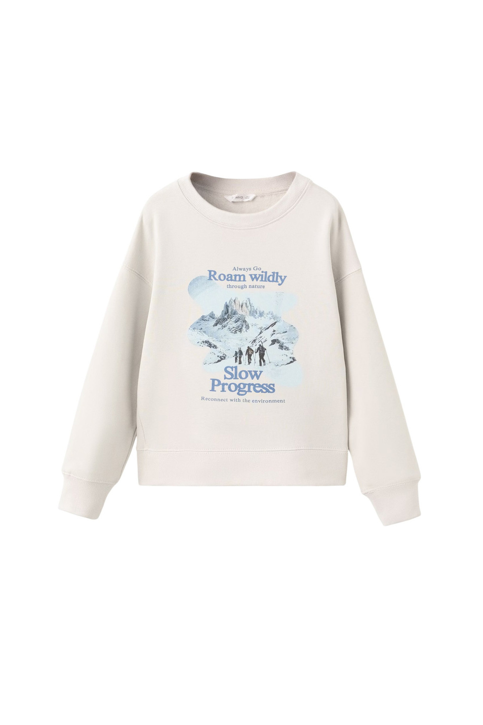Мальчикам Mango Kids Свитшот SLOW с принтом (цвет ), артикул 17027138 | Фото 1