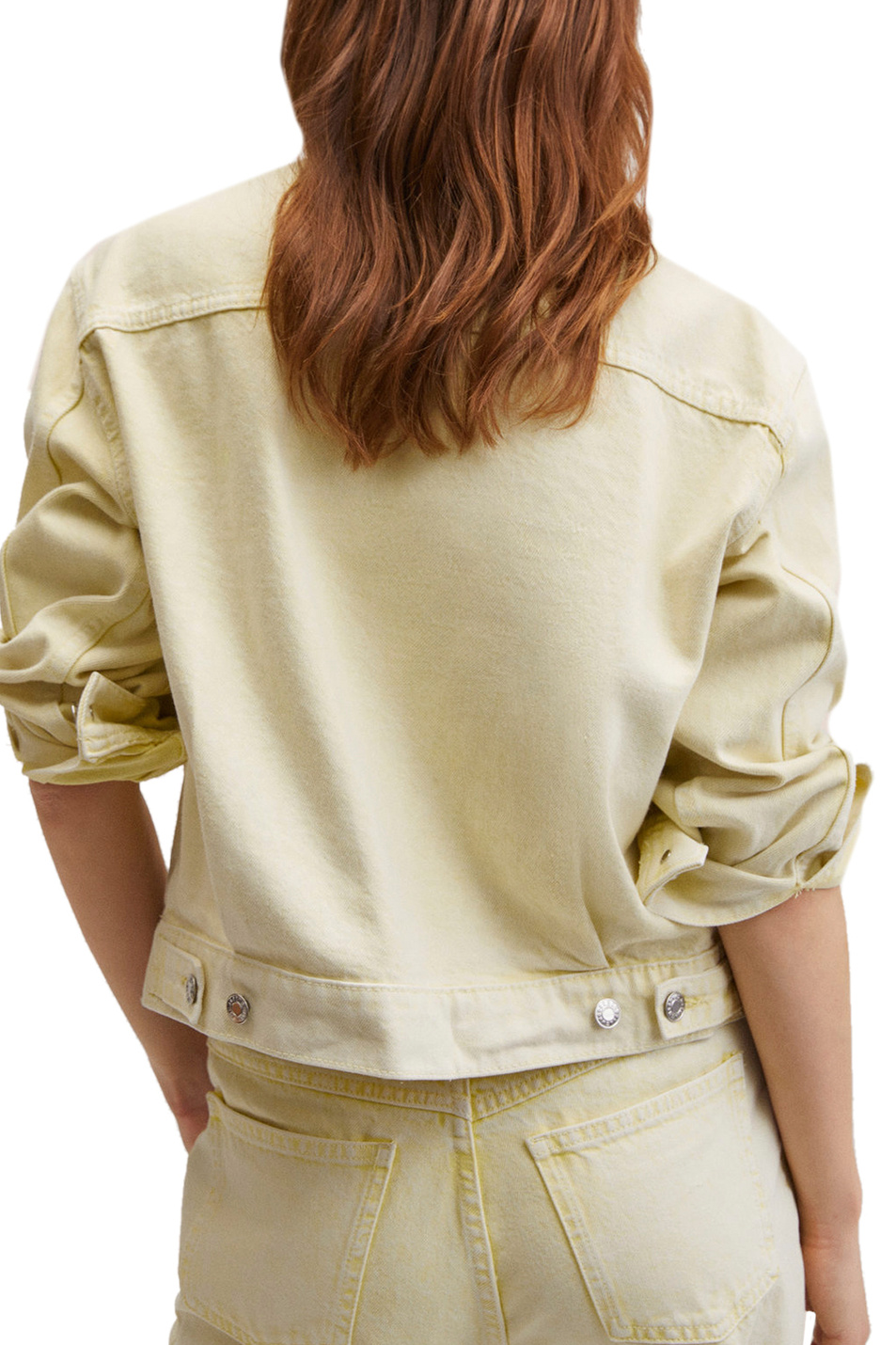 Женский Mango Куртка джинсовая MOM80 с карманами (цвет ), артикул 27025763 | Фото 3