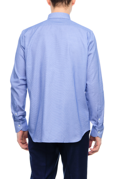 Canali Рубашка из натурального хлопка с микроузором ( цвет), артикул 7C3GD02301 | Фото 4